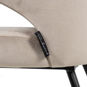 Chair Xandra khaki velvet (Quartz Khaki 903)
