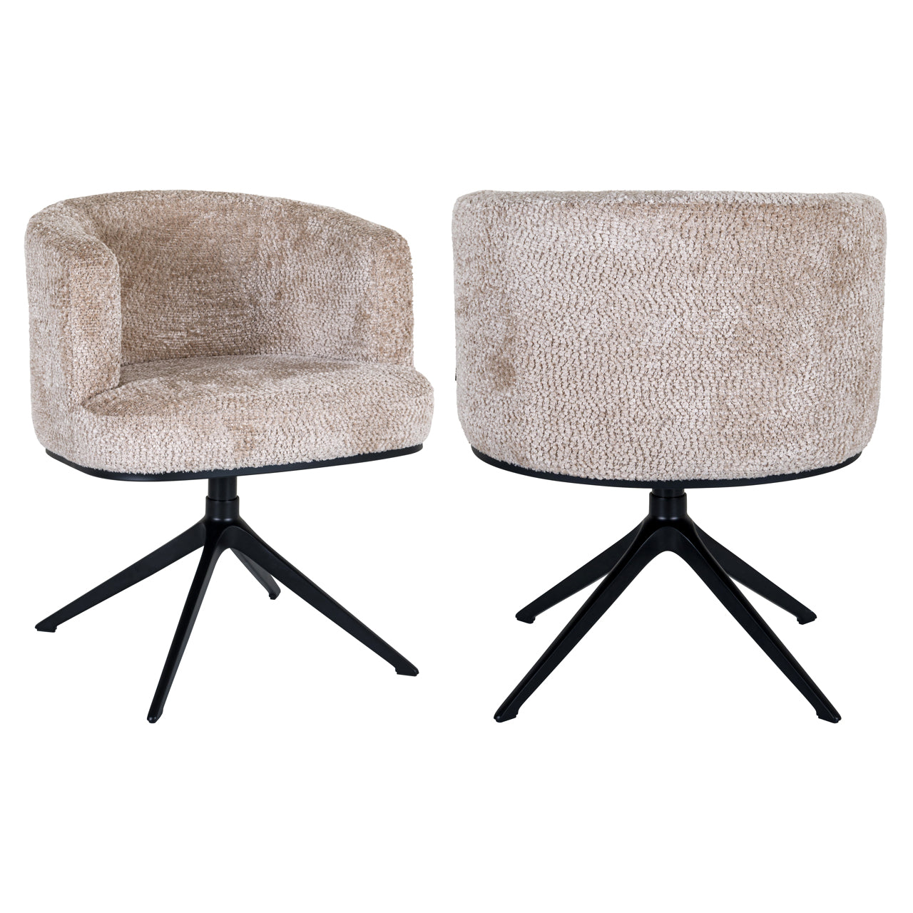Dining chair Cheyenne lovely beige swivel