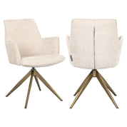 Dining chair Dakota niagara beige swivel with arm