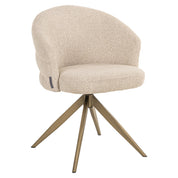 Dining chair Zendaya biscotti swivel fire retardant