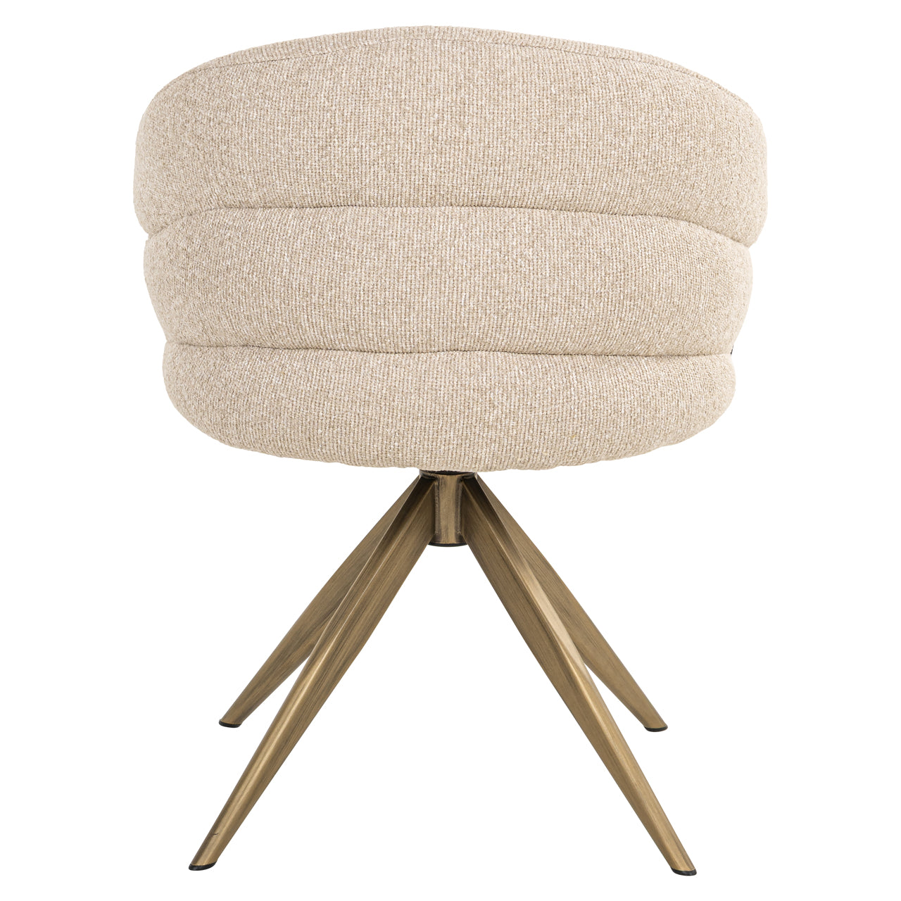 Dining chair Zendaya biscotti swivel fire retardant