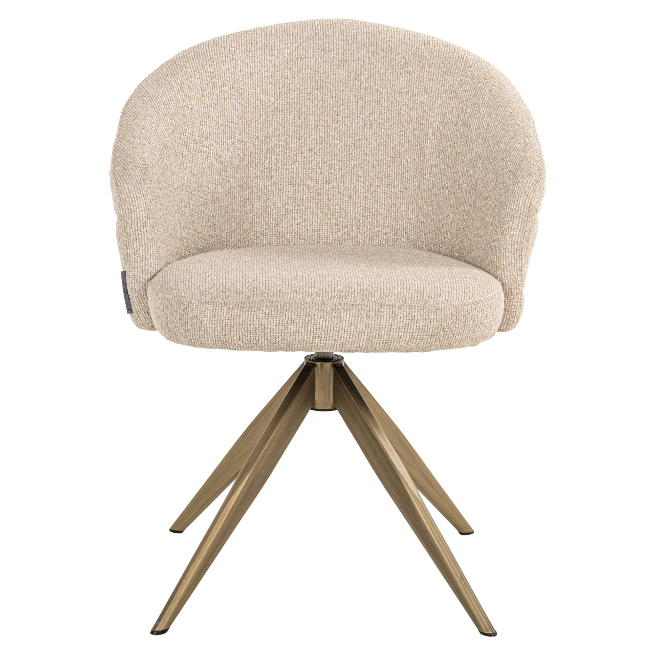Dining chair Zendaya biscotti swivel fire retardant