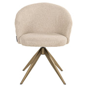 Dining chair Zendaya biscotti swivel fire retardant