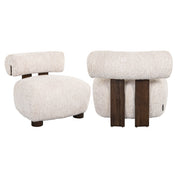 Lounge chair Arabella lovely cream