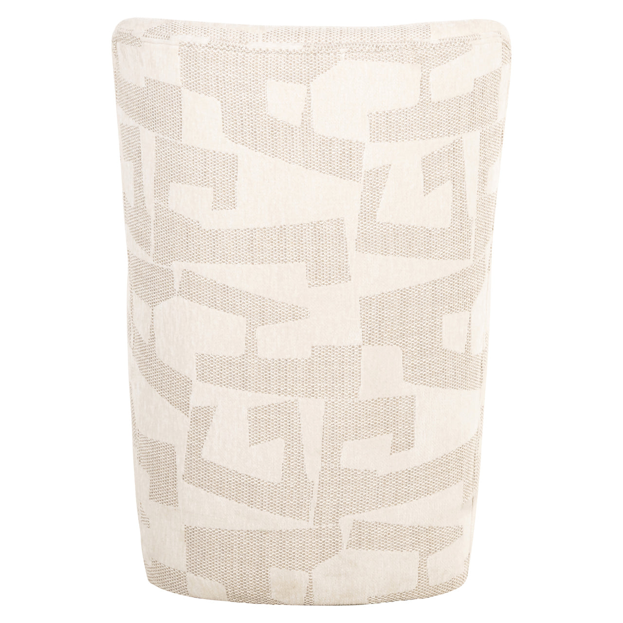 Dining chair Lorain beige graffic on wheels