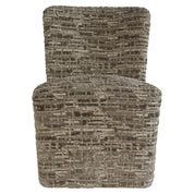 Dining chair Lorain greige on wheels