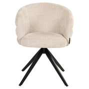 Dining chair Serenity niagara beige swivel fire retardant