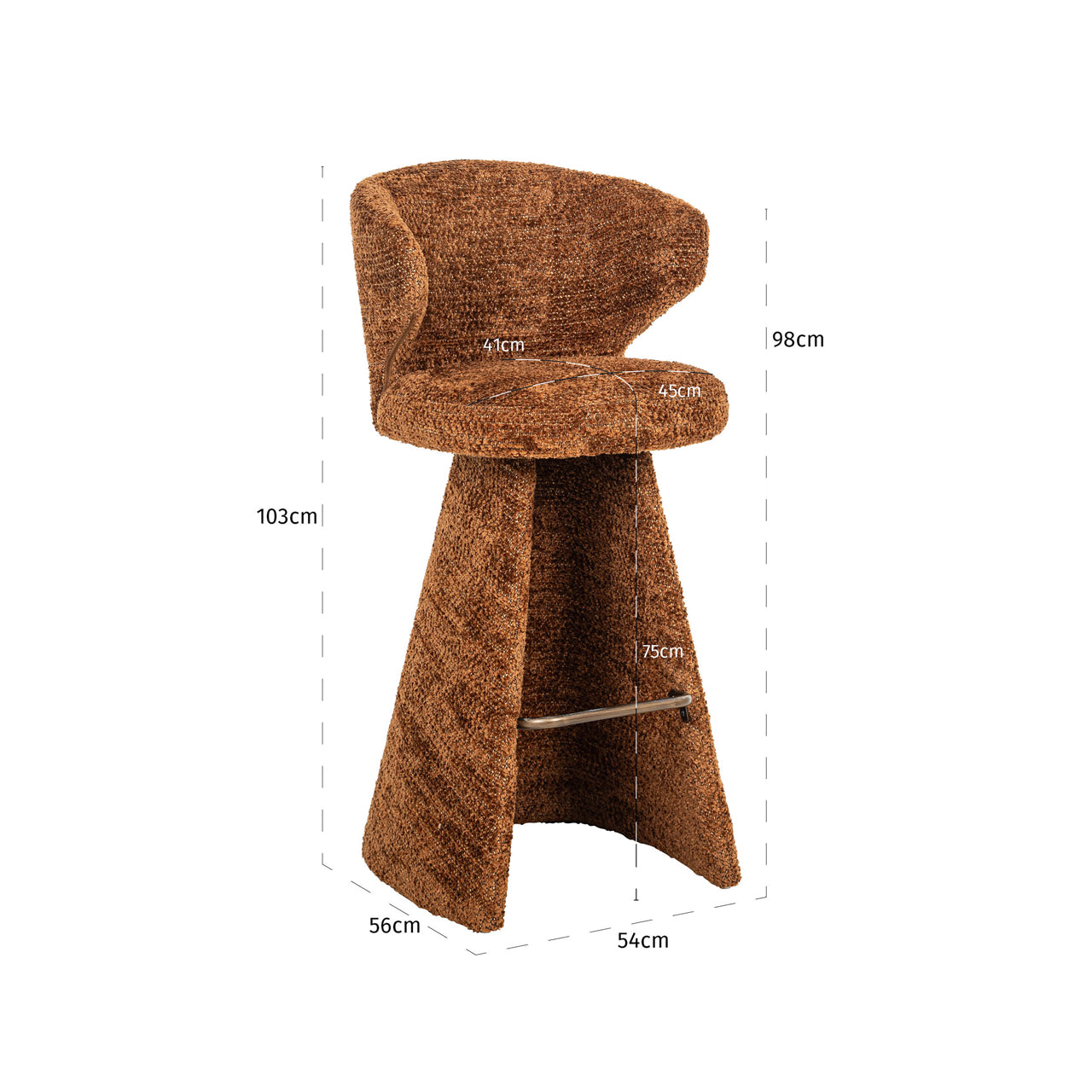 Bar stool Gatsbi lovely cinnamon
