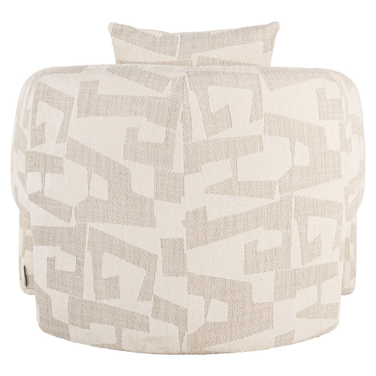 Lounge chair Tuscany beige graffic