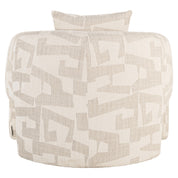 Lounge chair Tuscany beige graffic