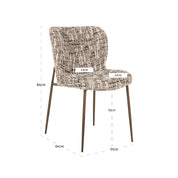 Dining chair Odarby brown omara (Set of 2)