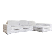 Sofa Pasha pearl island 3-seater + lounge right fully upholstered