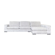 Sofa Pasha pearl island 3-seater + lounge right fully upholstered