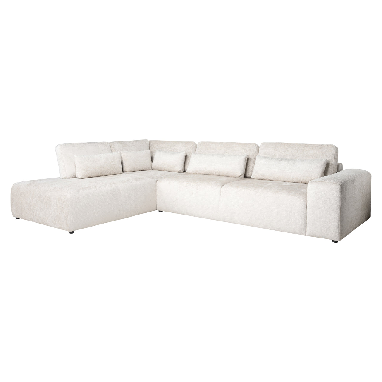 Sofa Lund cream fusion 3-seater + ottoman left
