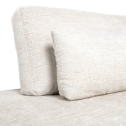Sofa Lund cream fusion 3-seater + ottoman left