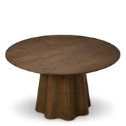 Dining Table Papyrus dark brown oak veneer