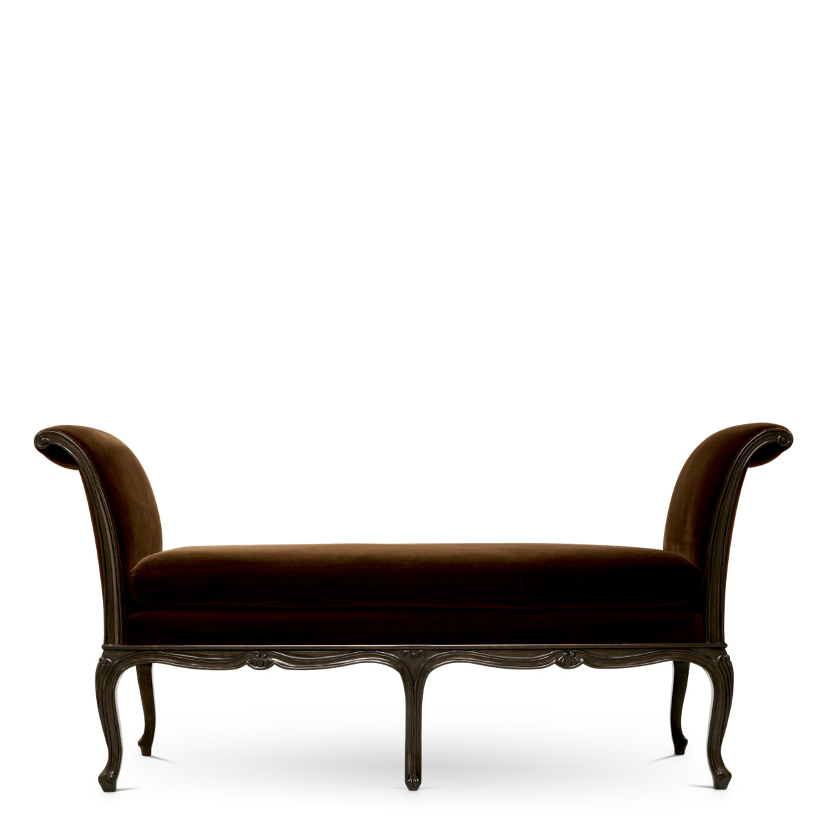 Bench Hampshire eucalyptus finish sonoma brown velvet