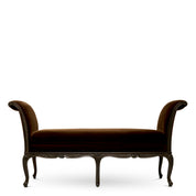 Bench Hampshire eucalyptus finish sonoma brown velvet