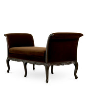 Bench Hampshire eucalyptus finish sonoma brown velvet