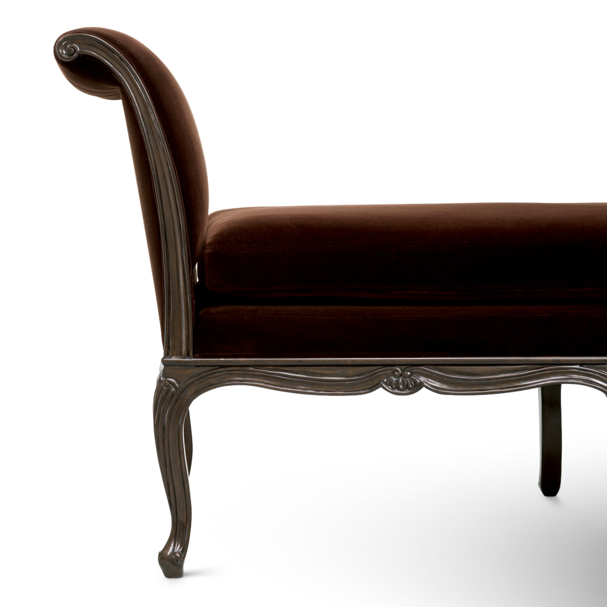 Bench Hampshire eucalyptus finish sonoma brown velvet