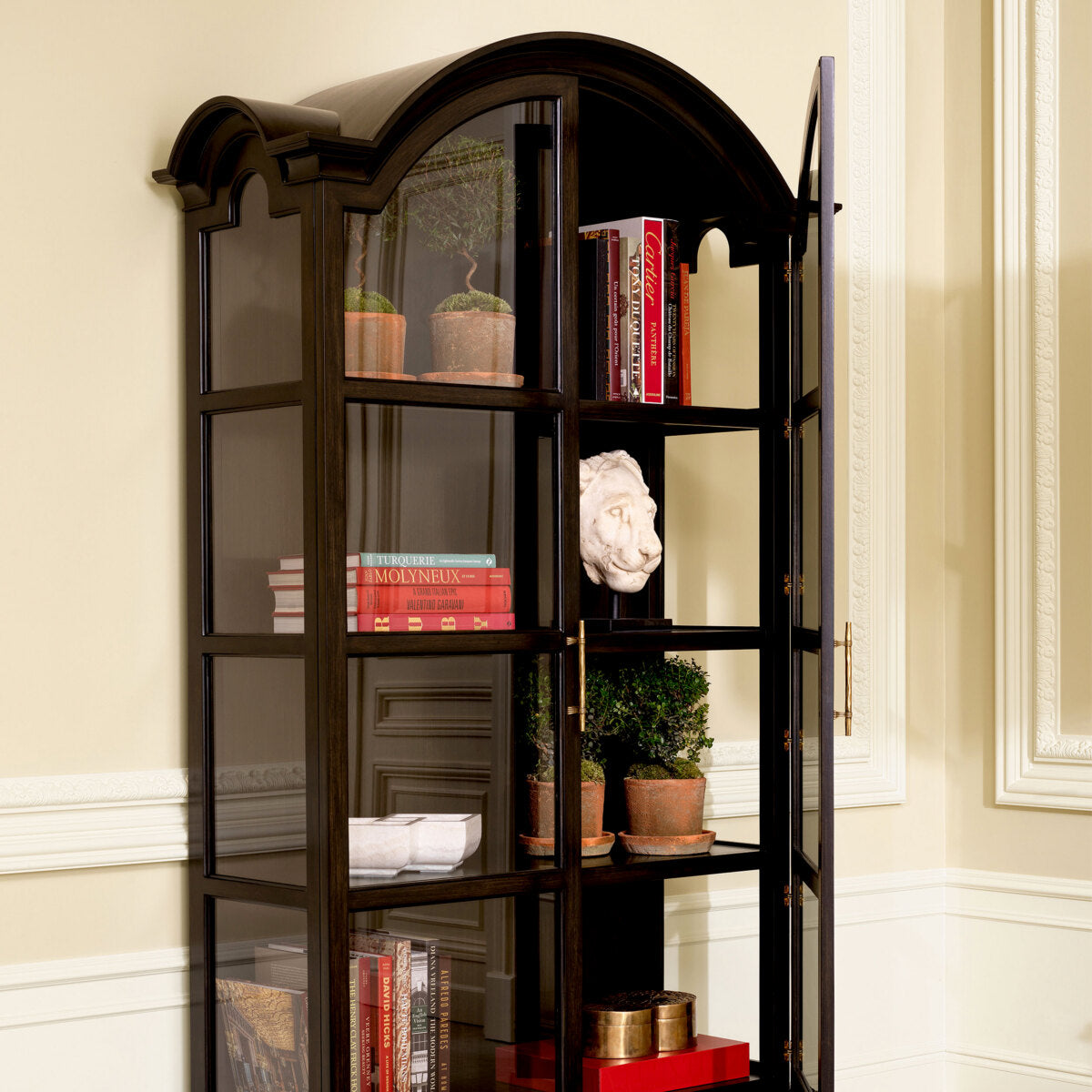 Cabinet Varick satin eucalyptus veneer