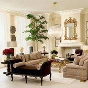 Sofa Madison frieze jacquard beige