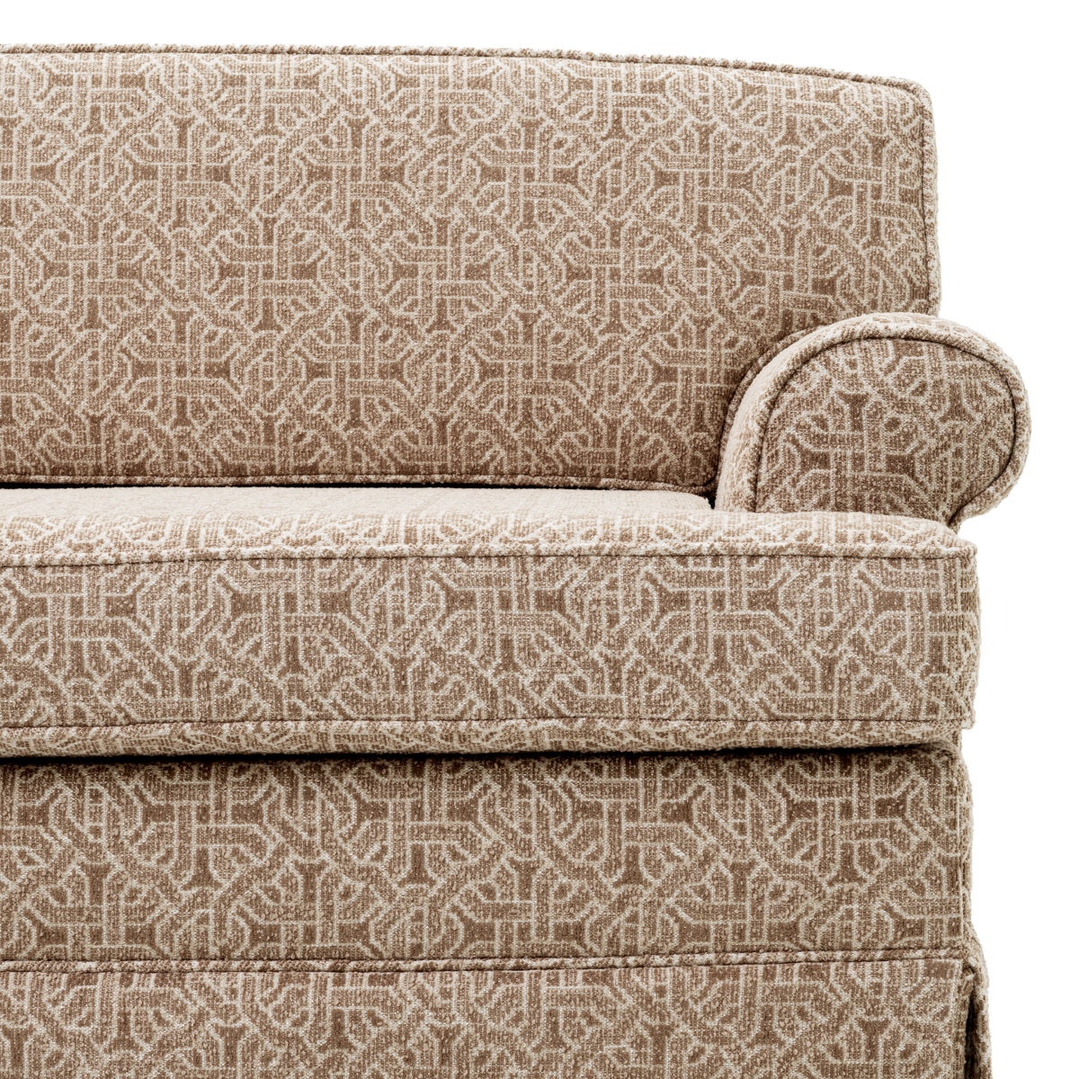 Sofa Madison frieze jacquard beige
