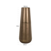 Vase Kenza brass antique small
