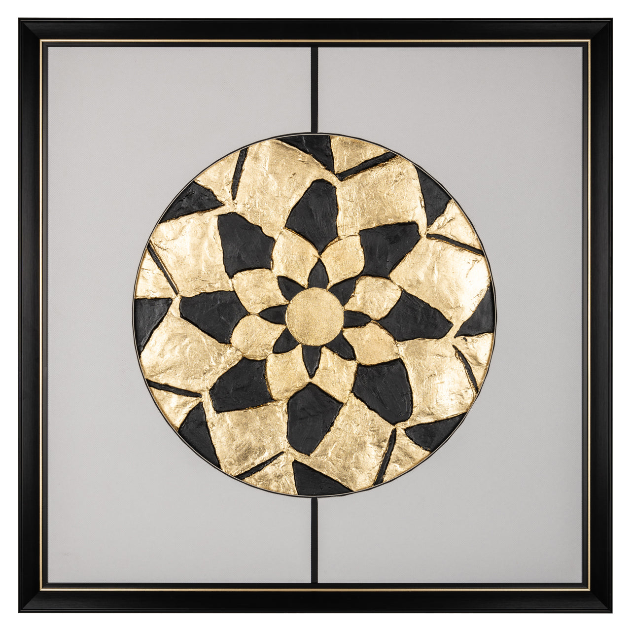 Wall art Sun black/gold