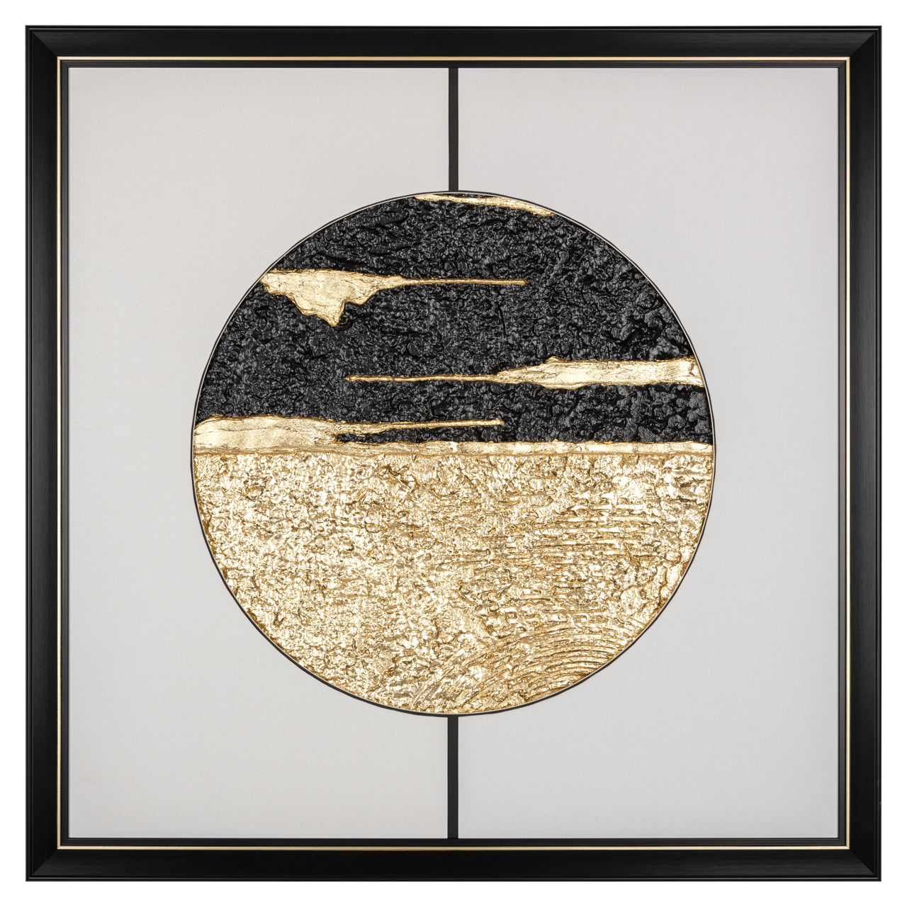 Wall art Moon black/gold