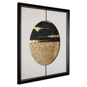 Wall art Moon black/gold