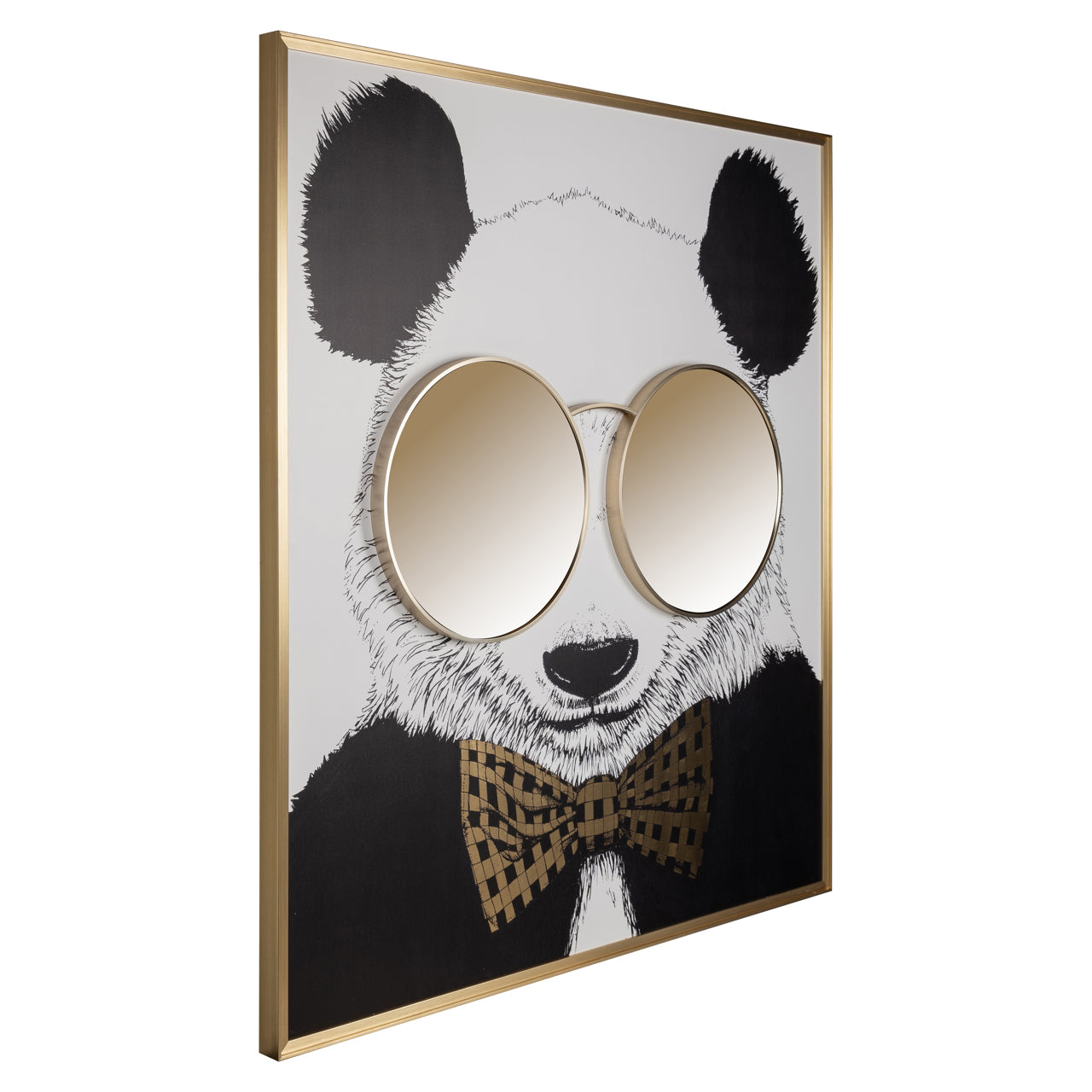 Wall art Panda black/gold