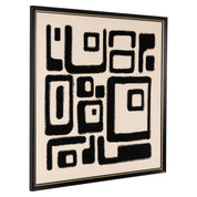 Wall art Shanita black/white