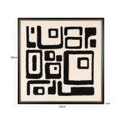 Wall art Shanita black/white