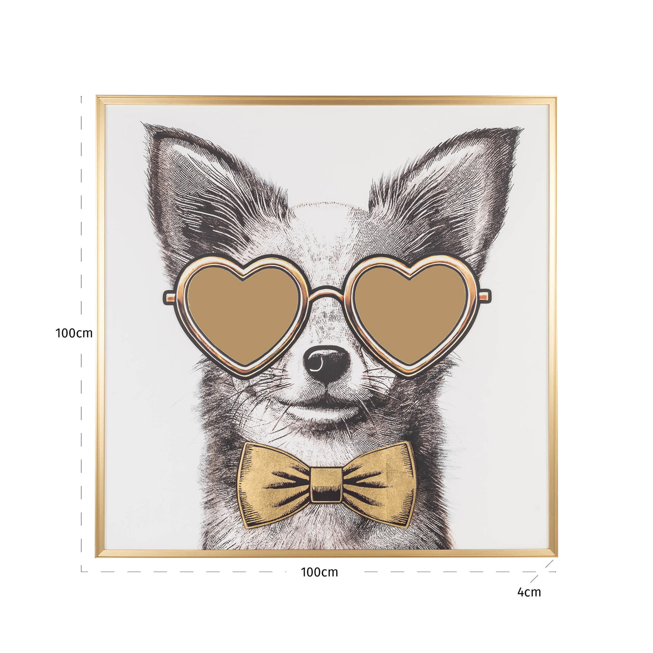 Wall art Bodhy black/gold