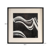 Wall art Jozy black/white