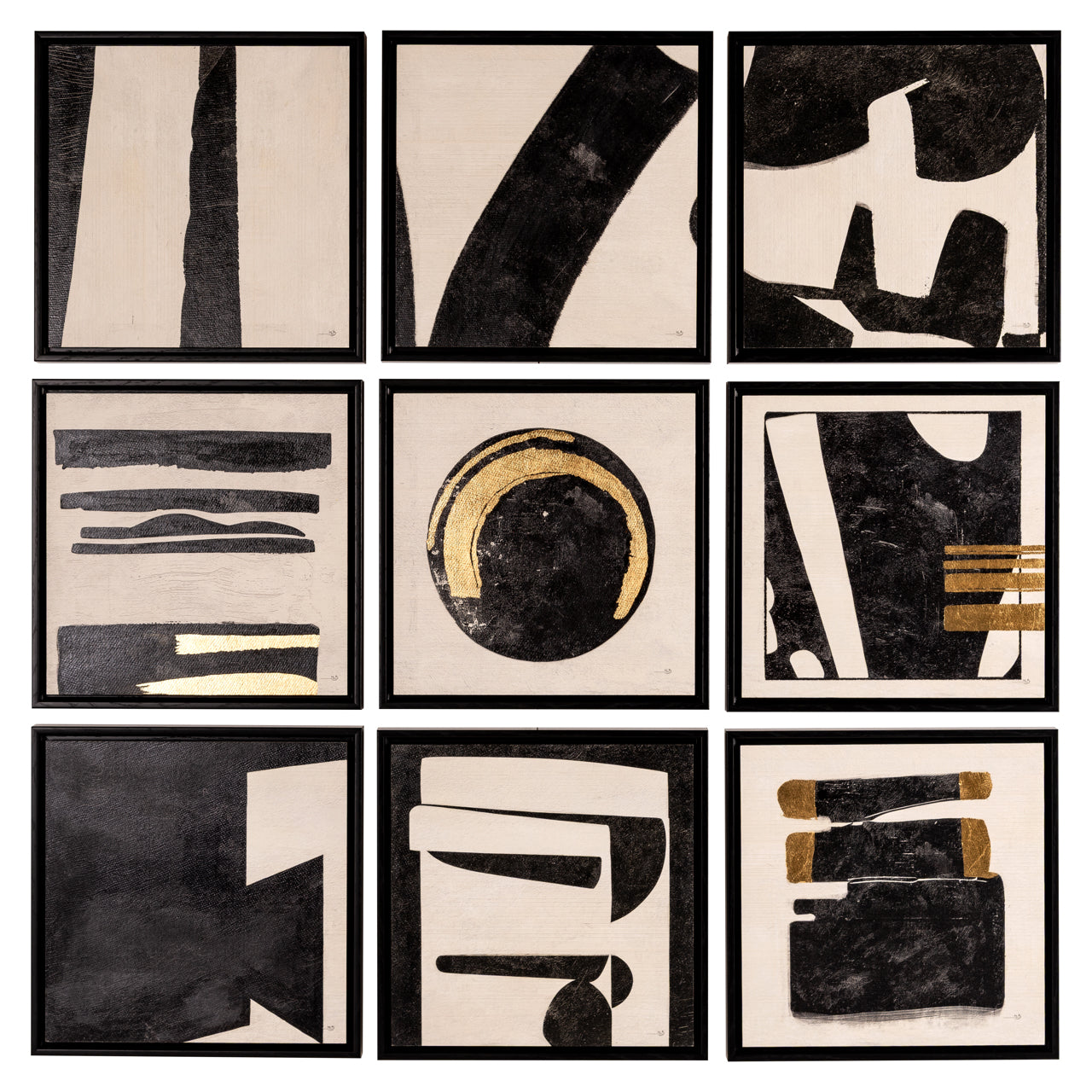 Wall art Gabri black/white (Set of 9)
