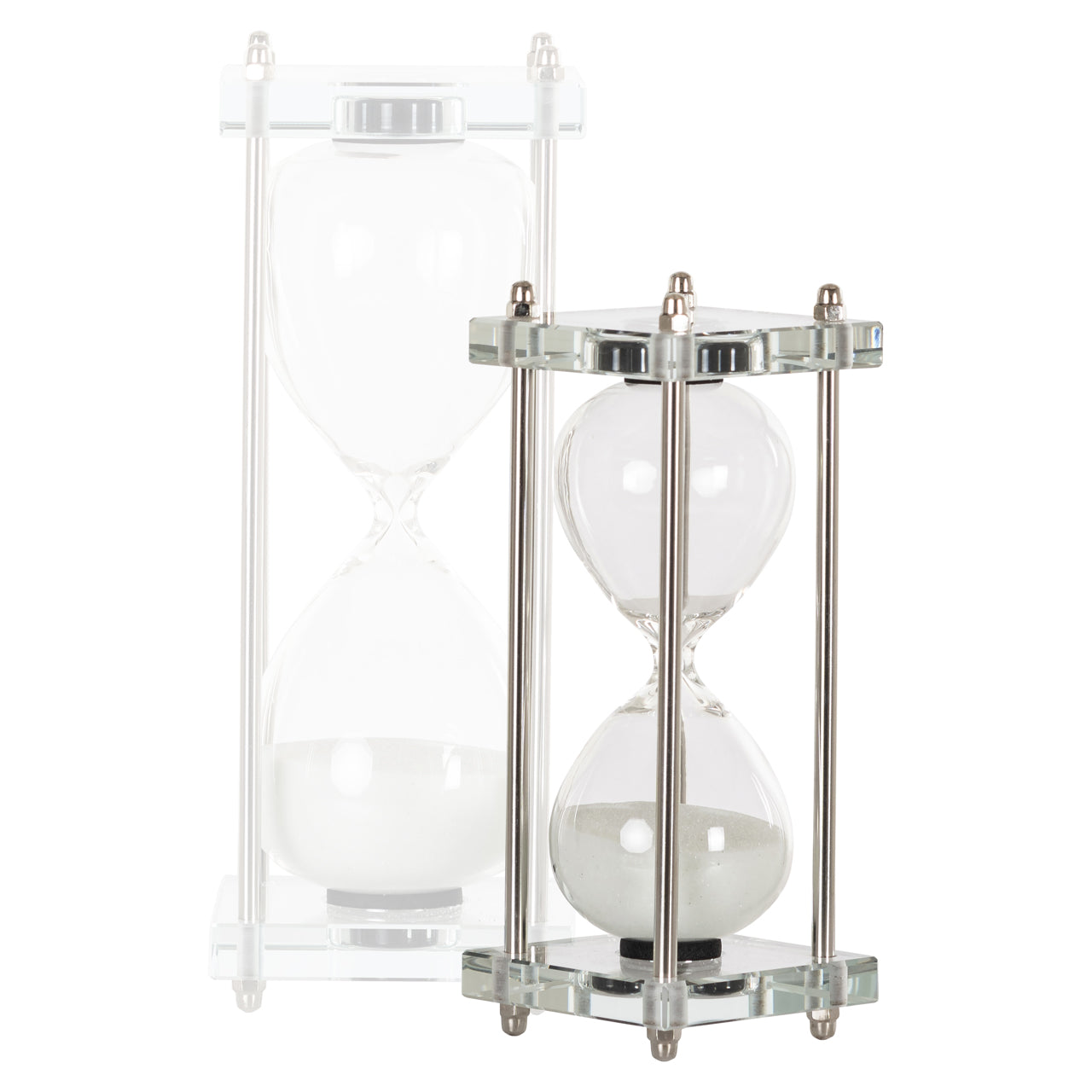 Decorative object Gigi white small hourglass