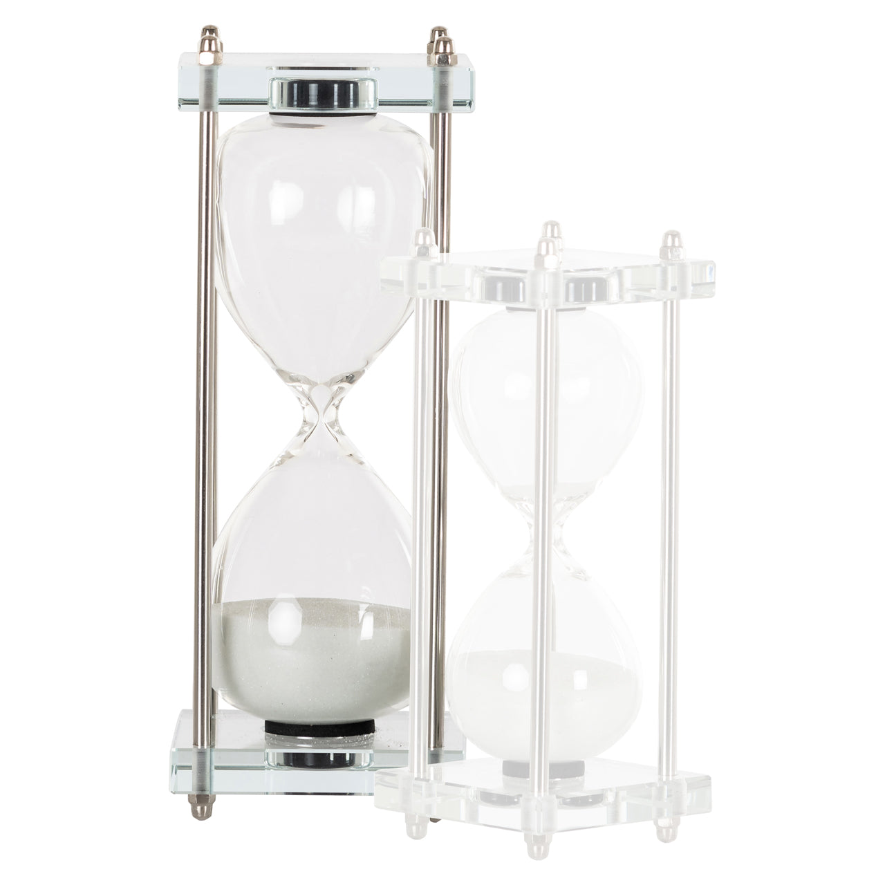 Decorative object Gigi white large hourglass
