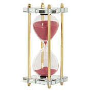 Decorative object Ziva pink hourglass