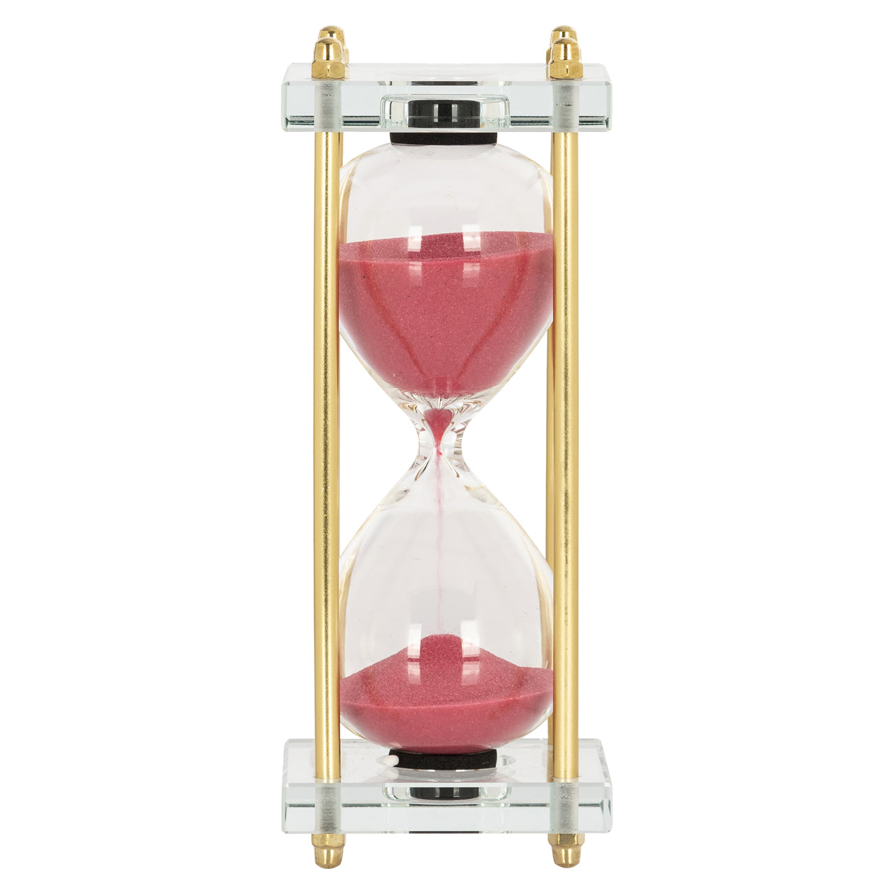 Decorative object Ziva pink hourglass