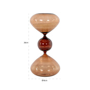 Decorative object Elba brown hourglass large