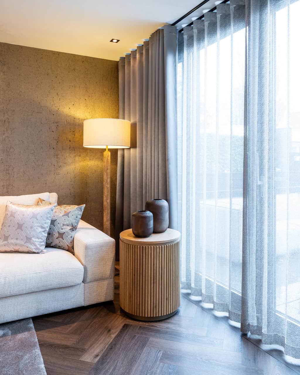 Mesa auxiliar Belfort 50Ø (Roble natural)