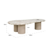 Mesa de centro Coronel (Beige)