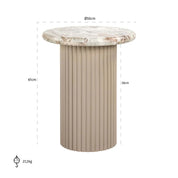 Mesa auxiliar Coronel (Beige)