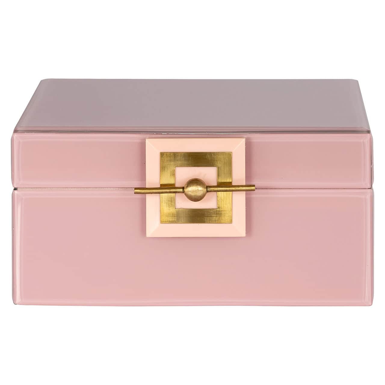 Caja de almacenamiento Bodine rosa grande (Rosa)