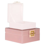 Caja de almacenamiento Bodine rosa grande (Rosa)