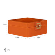 Caja de almacenamiento Bodine naranja grande