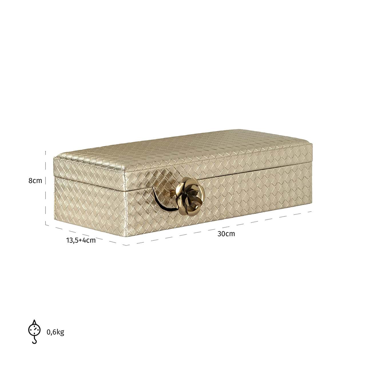 Storage box Trace small (Gold)