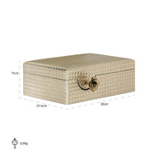 Storage box Trace big (Gold)